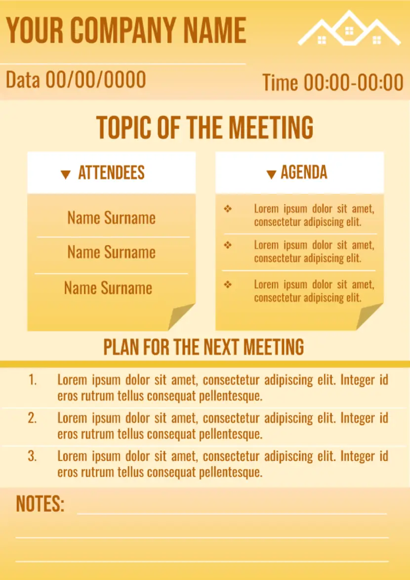 Meeting Note Template #2