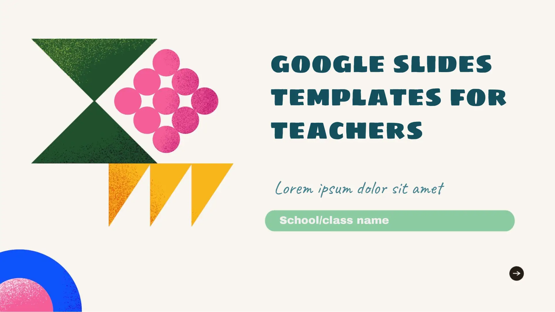 For Teachers Template for Google Slides