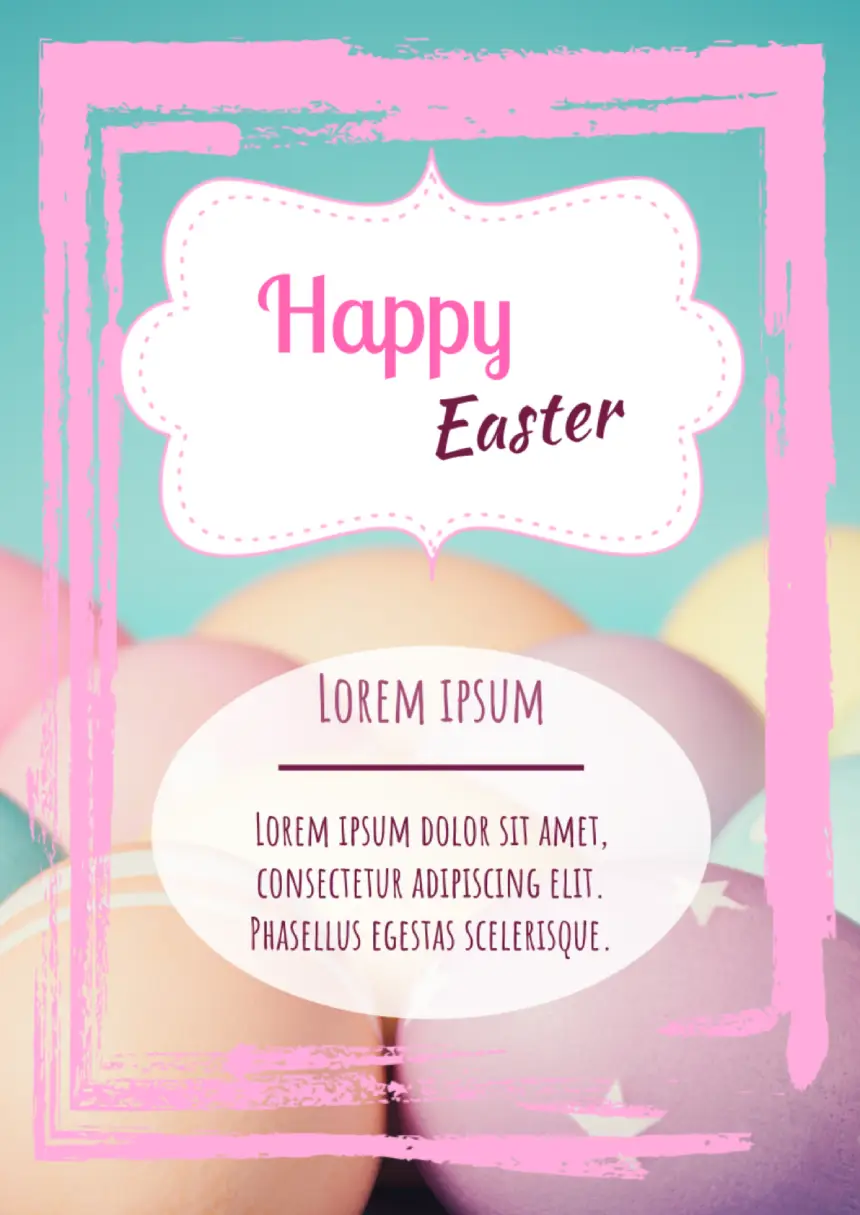 Easter Poster Template for Google Docs